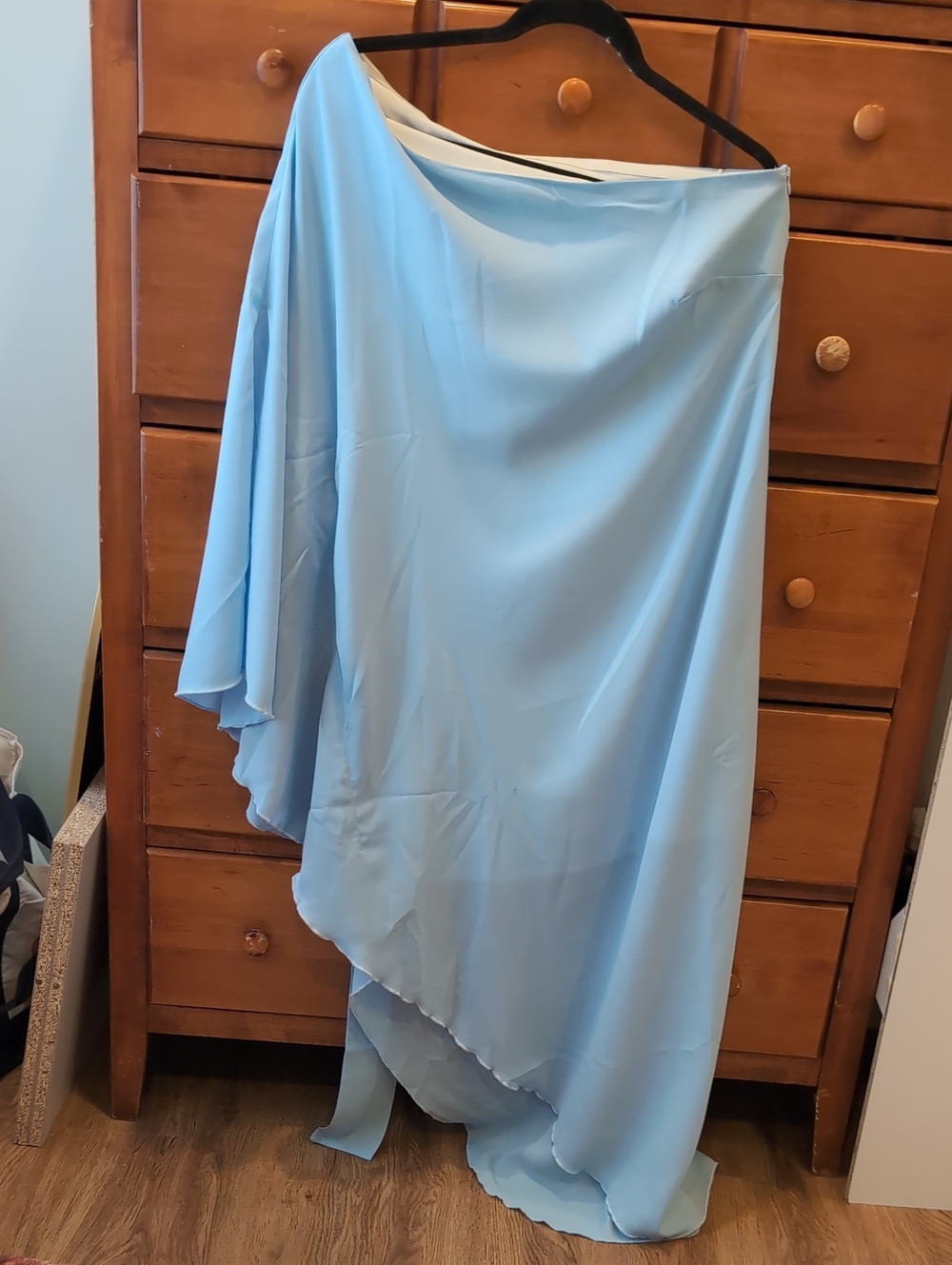 Light Blue Women's Asymmetrical Dress